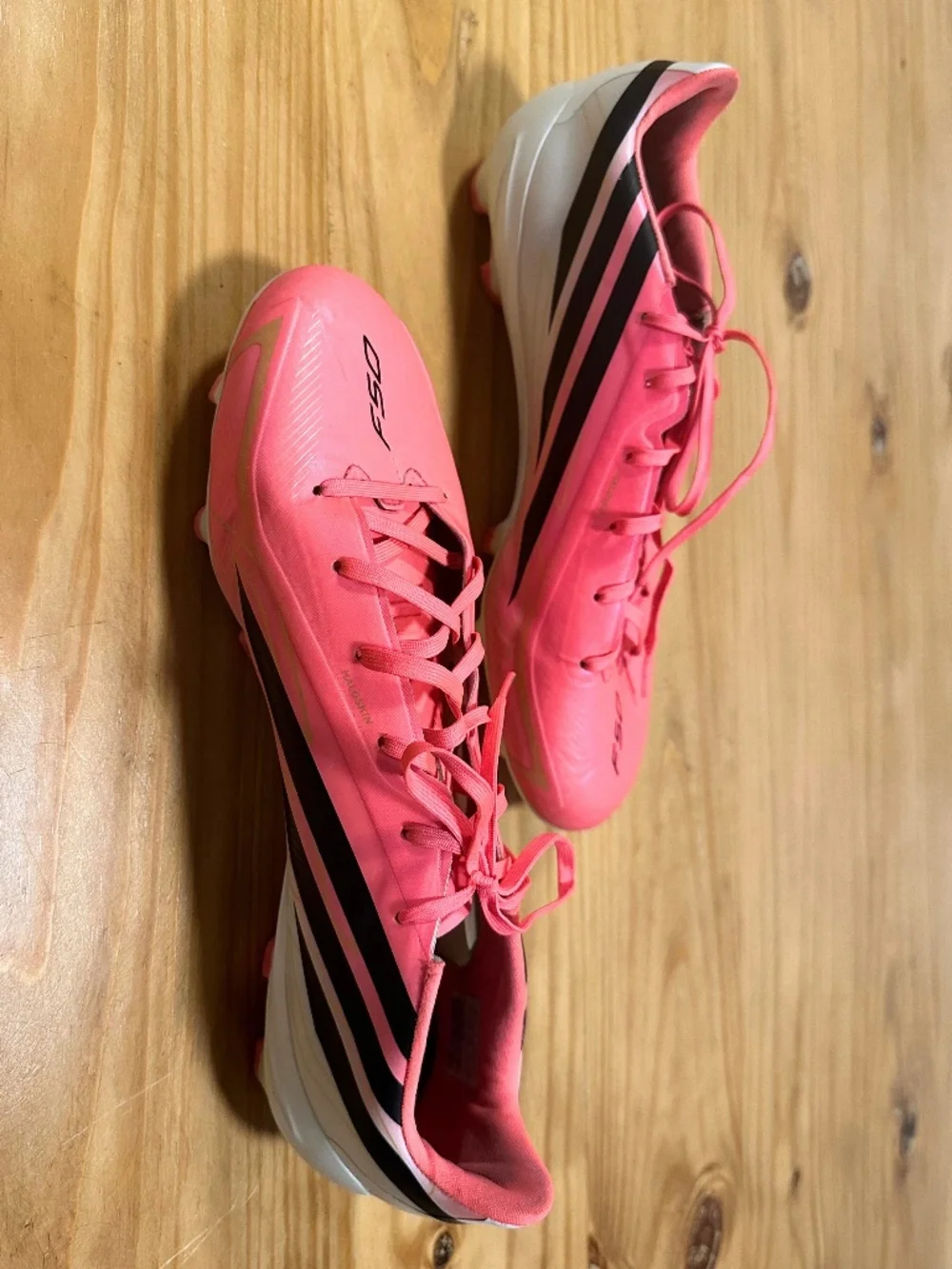 Adidas F50 Hyperfast Soccer Cleats Shoes FIFA 2026 Hot Pink Black & White Size 9